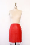 Barbara Red Leather Mini S