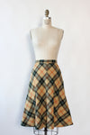 Spruce Plaid A-line Skirt XS/S