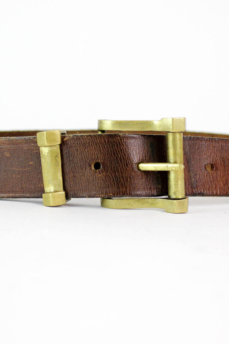 Thick Saddle Leather Belt