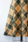 Spruce Plaid A-line Skirt XS/S