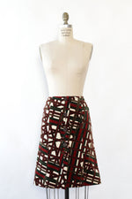 Gucci Geometric Velvet Skirt XS/S
