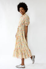 Nipon Maize Floral Dress & Vest Set S/M