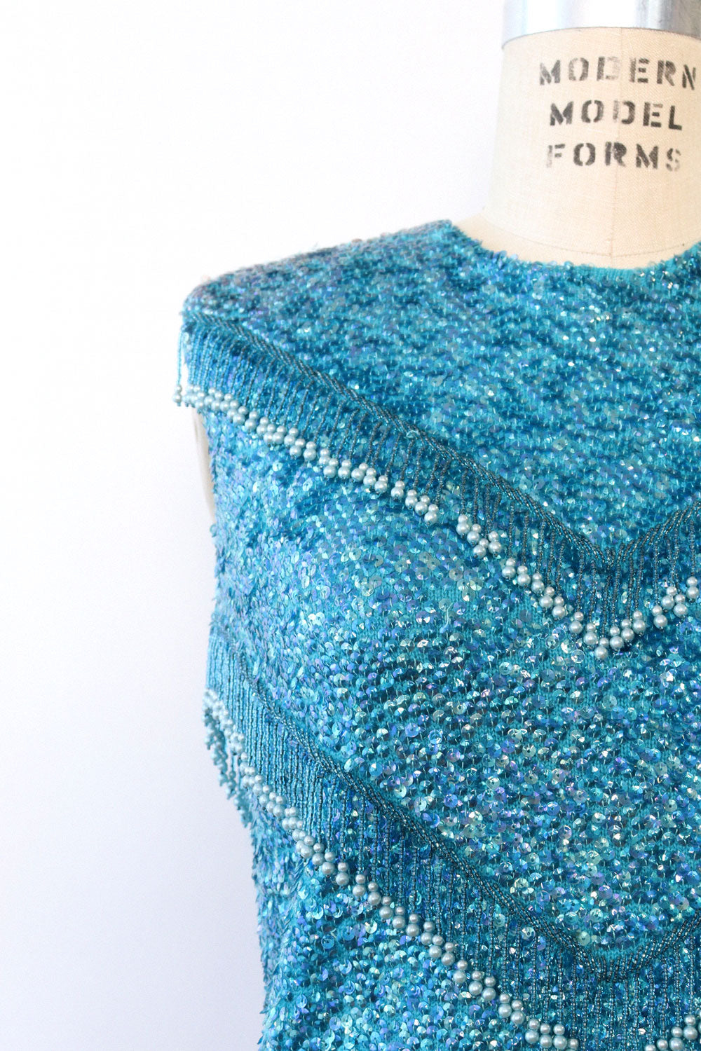 Turquoise Beaded Shell S/M