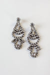 Rhinestone Disco Deco Earrings