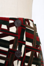 Gucci Geometric Velvet Skirt XS/S