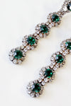 Esmerelda Rhinsetone Drop Earrings