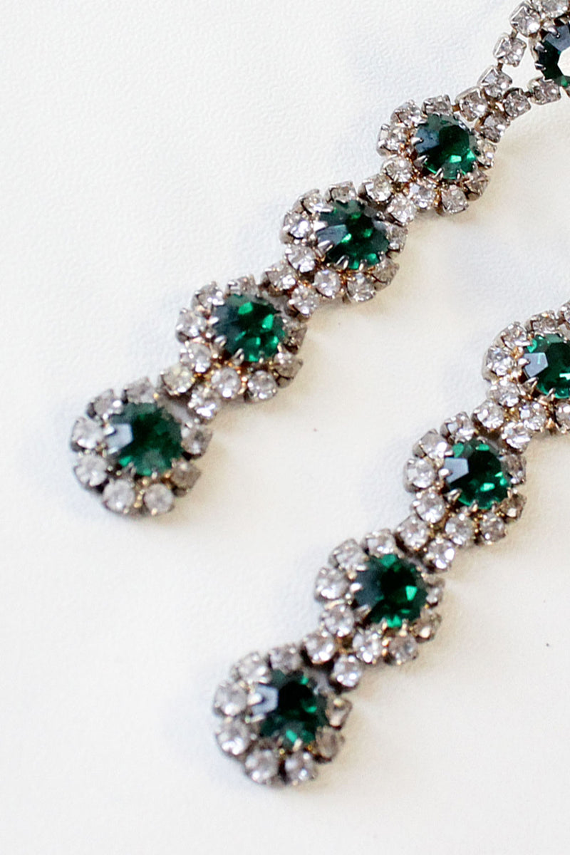 Esmerelda Rhinsetone Drop Earrings