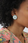 Pearlescent Turquoise Clip-ons
