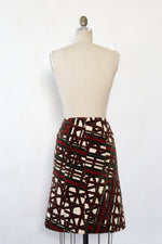 Gucci Geometric Velvet Skirt XS/S