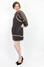 polka dot mini dress