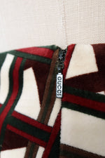 Gucci Geometric Velvet Skirt XS/S
