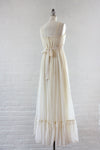Gunne Sax Ivory Gauze Maxi Dress XS