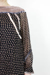 velvet mini dress detail