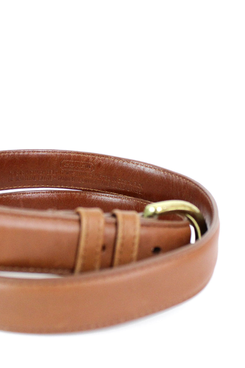 Coach Chestnut Belt S/M