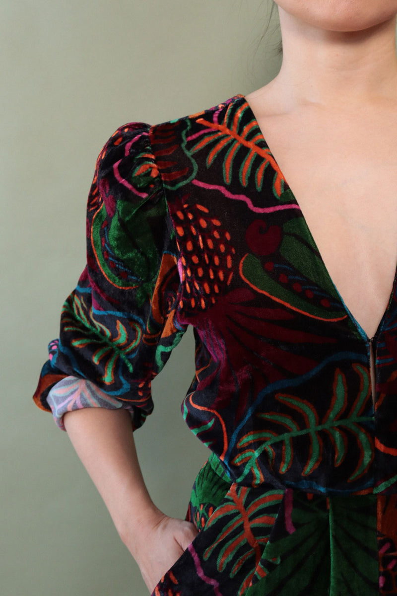 Farm Rio Velvet Jumpsuit