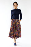 Cambridge Paisley Midi Skirt S