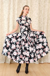 Full Circle Bouquet Open Back Dress M