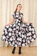 Full Circle Bouquet Open Back Dress M