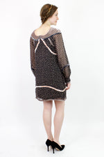 polka dot mini dress