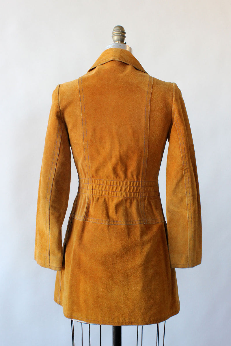 Honey Suede Fitted Jacket XS