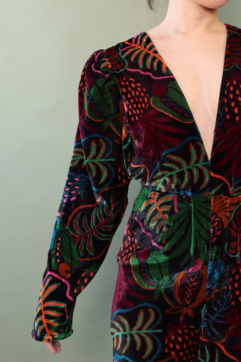 Farm Rio Velvet Jumpsuit