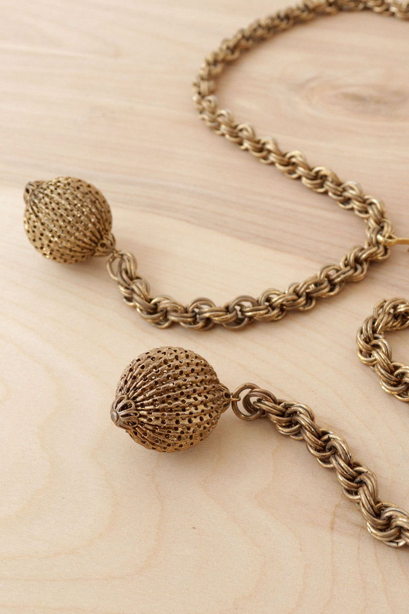 Filigree Ball Chain Belt S-L