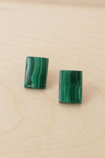 Malachite Style Studs