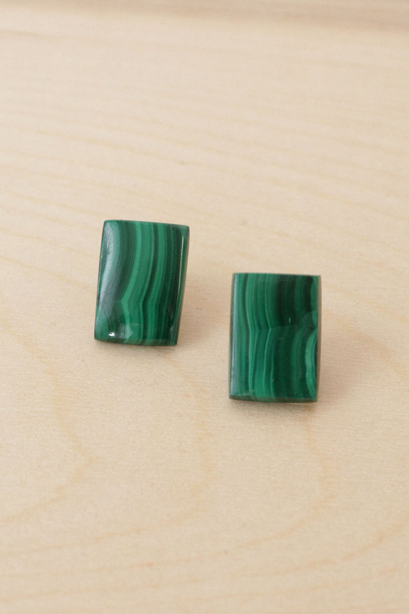 Malachite Style Studs