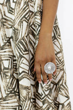 petal medallion ring