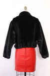 Sasson Cropped Faux Fur Coat S/M