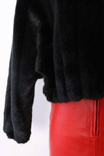 Sasson Cropped Faux Fur Coat S/M