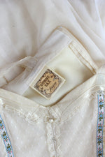 Gunne Sax Ivory Gauze Maxi Dress XS