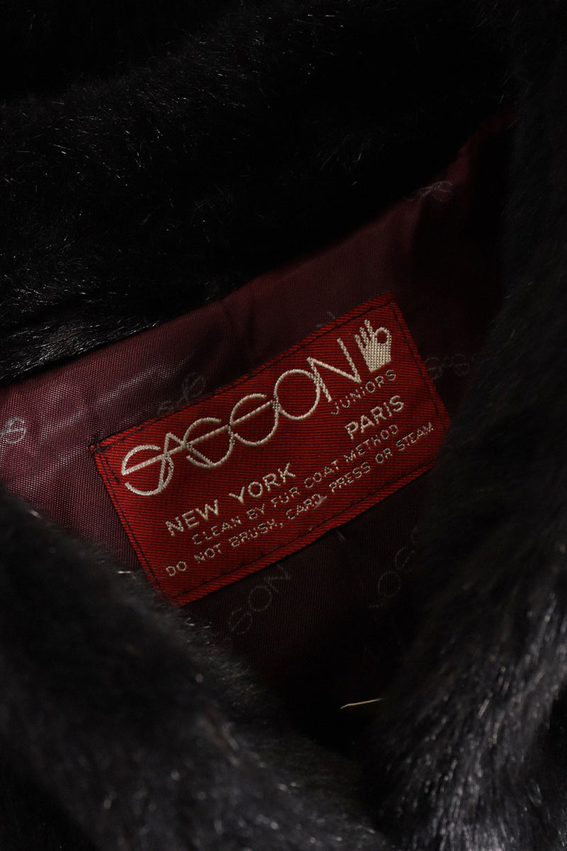 Sasson Cropped Faux Fur Coat S/M