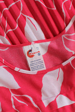 Pink Pleated Flare Dress XS/S