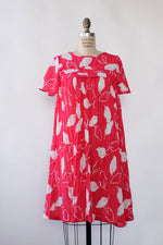 Pink Pleated Flare Dress XS/S