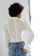 Lacey Button Back Blouse S