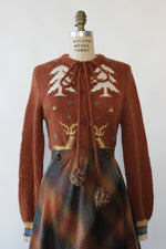 Pom Pom Reindeer Cardigan S/M
