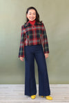 Plaid Blur Wool Zip Jacket XS/S