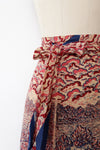 Cotton Horse Print Wrap Skirt S-L