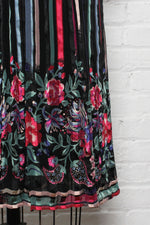 Silk Farm Chiffon Mix Print Dress S/M