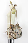 painted bucket bag