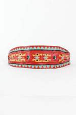 Painted Aztec Cinch Belt