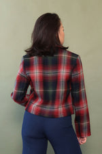 Plaid Blur Wool Zip Jacket XS/S