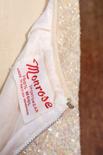 Champagne Beaded Sequin Top L/XL