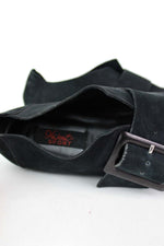 Minimal Black Buckle Flats 8