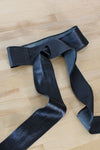 Midnight Leather Wrap Belt