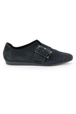 Minimal Black Buckle Flats 8