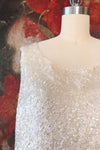 Champagne Beaded Sequin Top L/XL