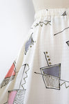 Pastel Shapes Swishy Skirt XS-M