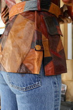 Crazy Quilt Leather Jacket XS/S